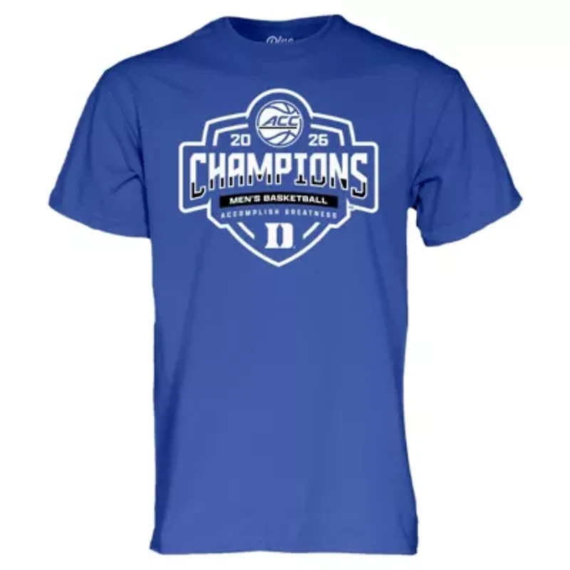 Duke Blue Devils NCAA Unisex 2026 ACC Basketball Tournament s Locker Room T-Shirt