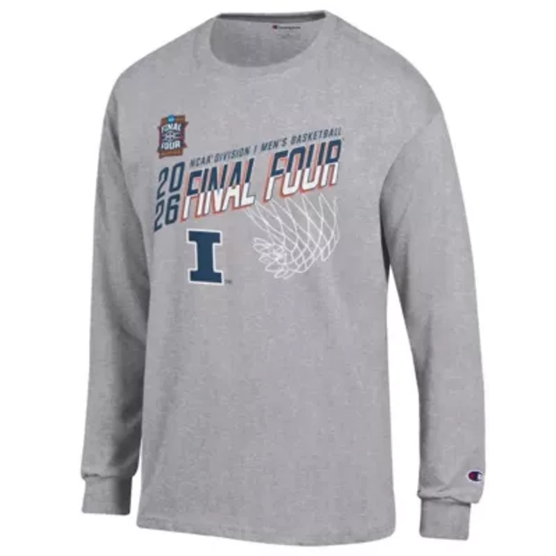 NCAA Illinois Fighting Illini 2026 Basketball Tournament March Madness Final Four Long Sleeve T-Shirt