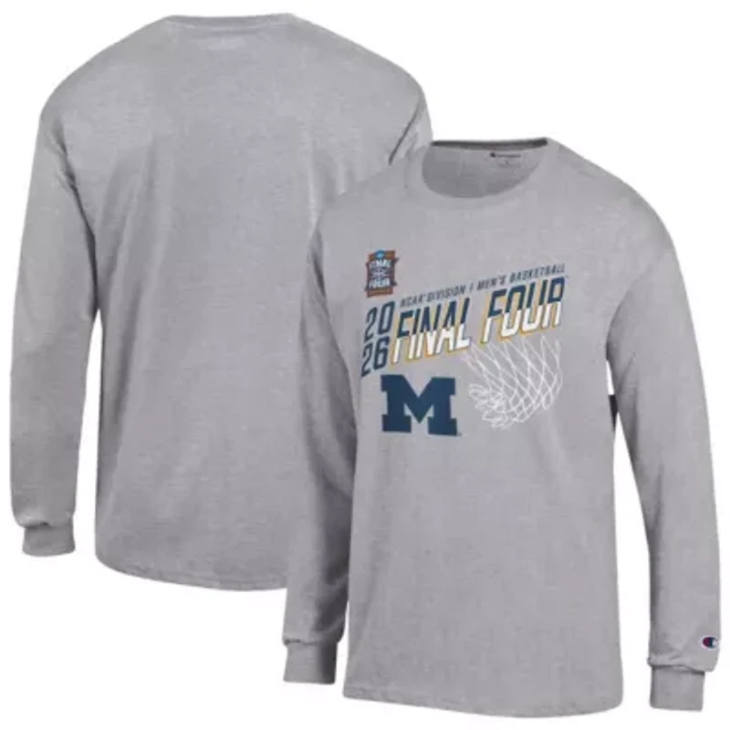 NCAA Michigan Wolverines 2026 Basketball Tournament March Madness Final Four Long Sleeve T-Shirt