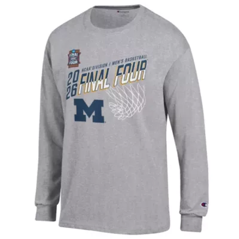 NCAA Michigan Wolverines 2026 Basketball Tournament March Madness Final Four Long Sleeve T-Shirt