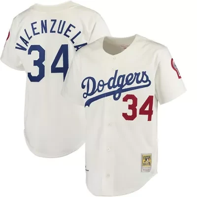 MLB Fernando Valenzuela Los Angeles Dodgers Authentic Jersey