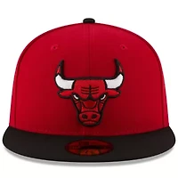 NBA Red/Black Chicago Bulls Official Team Color 2Tone 59FIFTY Fitted Hat