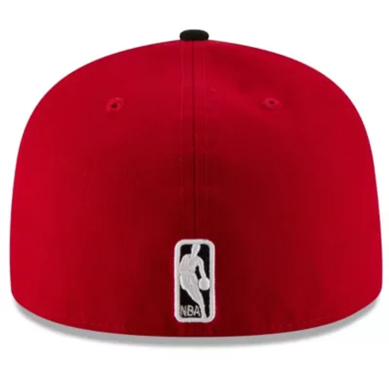 NBA Red/Black Chicago Bulls Official Team Color 2Tone 59FIFTY Fitted Hat