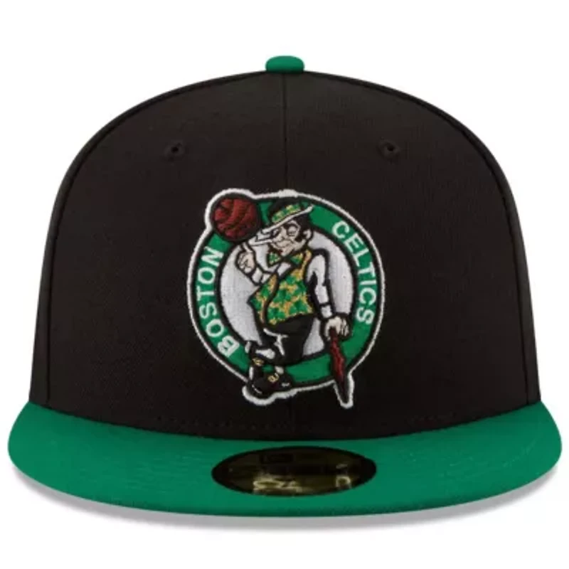 NBA Black/Green Boston Celtics Official Team Color 2Tone 59FIFTY Fitted Hat