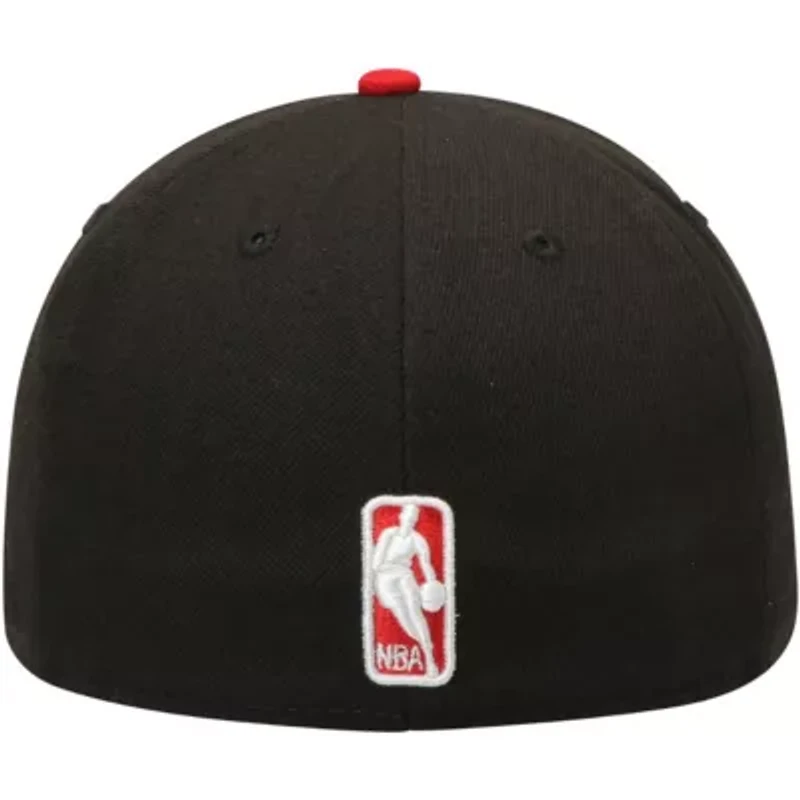 NBA Black/Red Miami Heat Official Team Color 2Tone 59FIFTY Fitted Hat