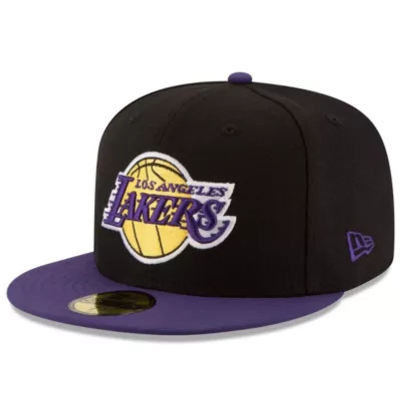 NBA Black/Purple Los Angeles Lakers Official Team Color 2Tone 59FIFTY Fitted Hat