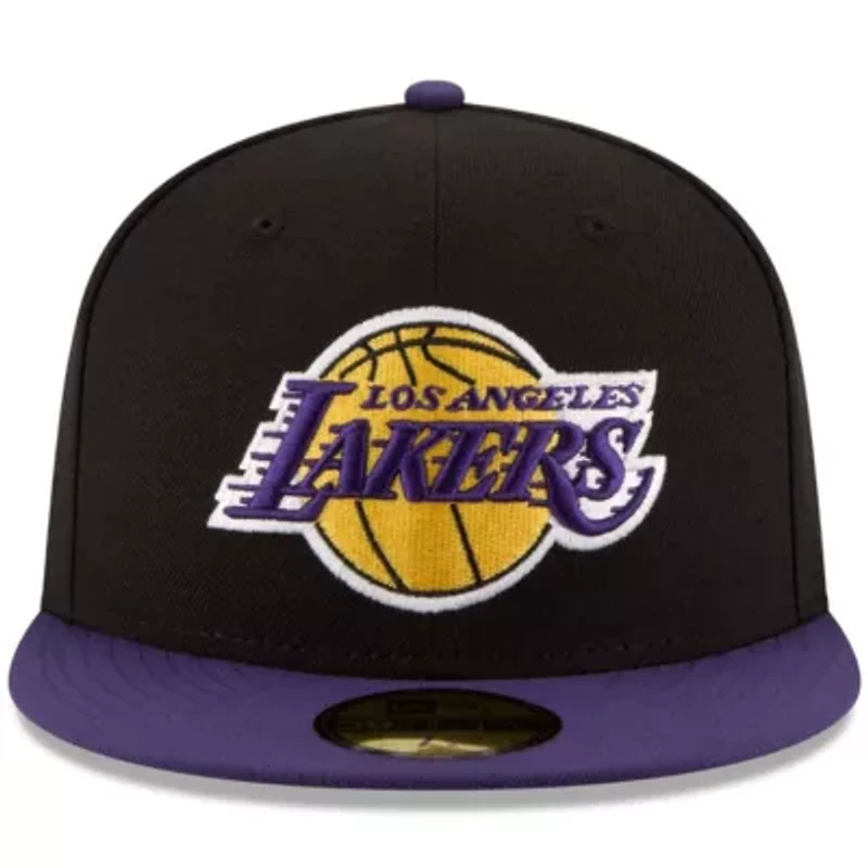 NBA Black/Purple Los Angeles Lakers Official Team Color 2Tone 59FIFTY Fitted Hat