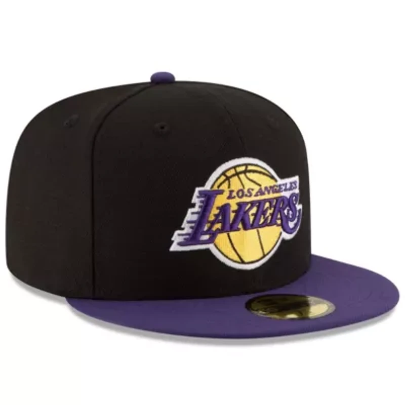 NBA Black/Purple Los Angeles Lakers Official Team Color 2Tone 59FIFTY Fitted Hat