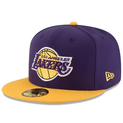 NBA Purple/Gold Los Angeles Lakers Official Team Color 2Tone 59FIFTY Fitted Hat