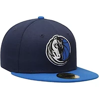 NBA Navy/Blue Dallas Mavericks Official Team Color 2Tone 59FIFTY Fitted Hat