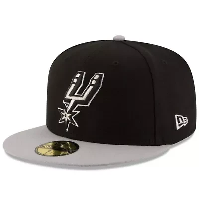 NBA Black/Gray San Antonio Spurs Official Team Color 2Tone 59FIFTY Fitted Hat