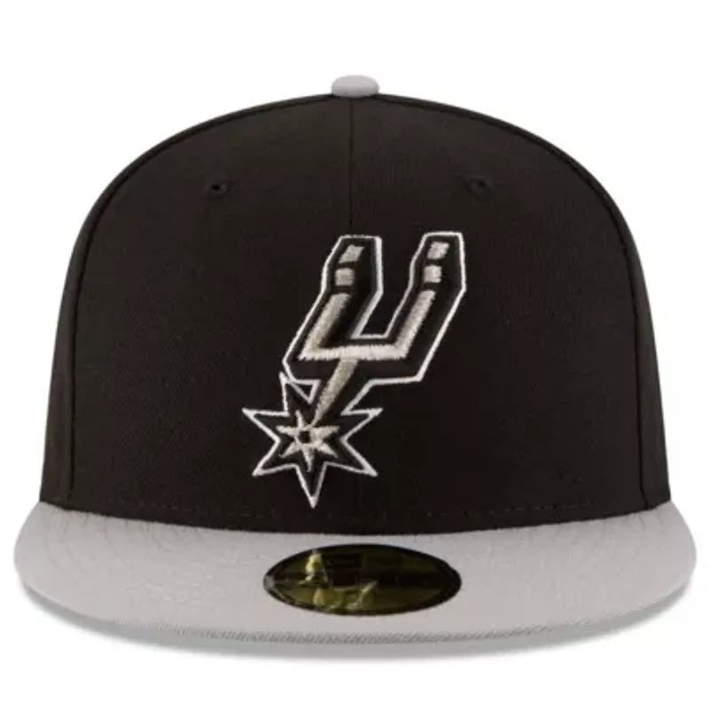 NBA Black/Gray San Antonio Spurs Official Team Color 2Tone 59FIFTY Fitted Hat
