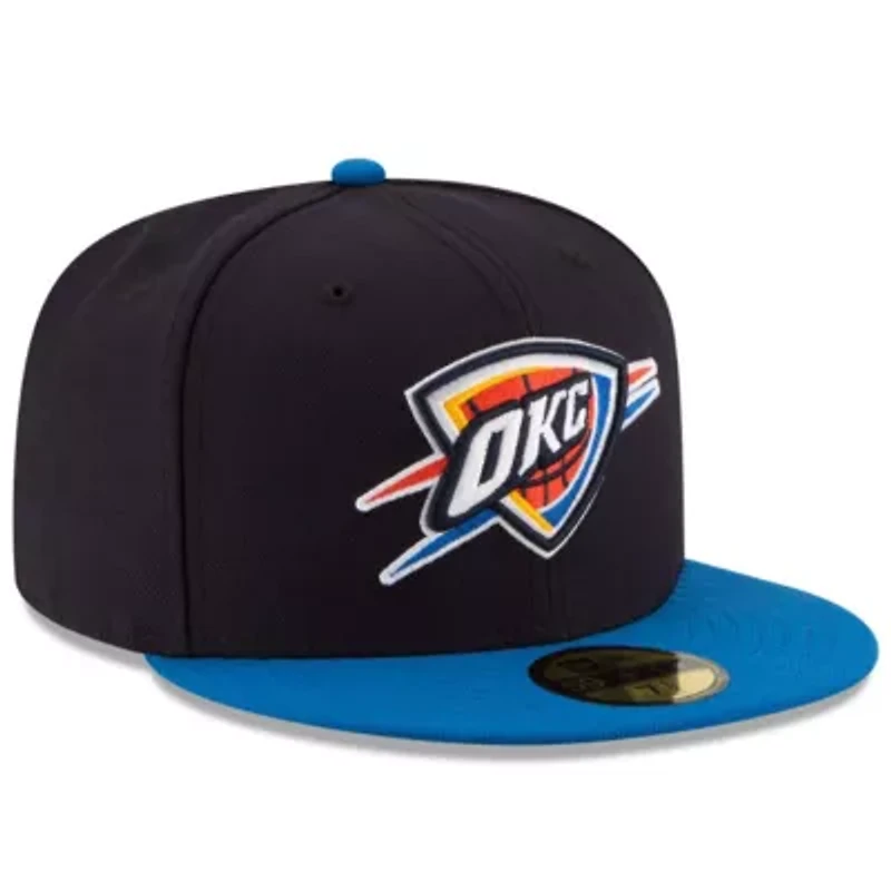 NBA Navy/Royal Oklahoma City Thunder Official Team Color 2Tone 59FIFTY Fitted Hat