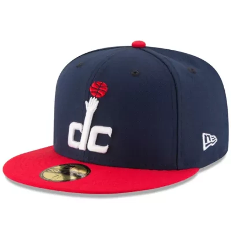 NBA Navy/Red Washington Wizards Official Team Color 2Tone 59FIFTY Fitted Hat