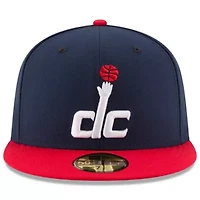 NBA Navy/Red Washington Wizards Official Team Color 2Tone 59FIFTY Fitted Hat