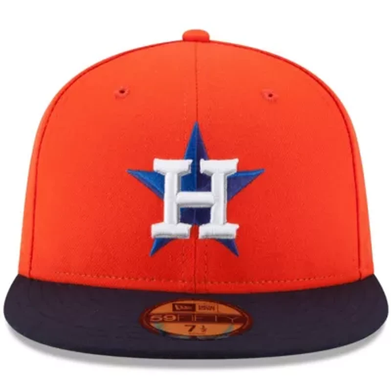 MLB Orange/Navy Houston Astros Alternate Authentic Collection On-Field 59FIFTY Fitted Hat