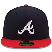 MLB Navy/Red Atlanta Braves Home Authentic Collection On-Field 59FIFTY Fitted Hat