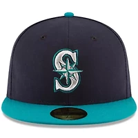 MLB Navy/Aqua Seattle Mariners Alternate Authentic Collection On Field 59FIFTY Fitted Hat