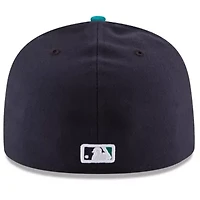 MLB Navy/Aqua Seattle Mariners Alternate Authentic Collection On Field 59FIFTY Fitted Hat