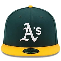 Oakland Athletics MLB Green/Yellow Home Authentic Collection On-Field 59FIFTY Fitted Hat