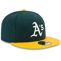 Oakland Athletics MLB Green/Yellow Home Authentic Collection On-Field 59FIFTY Fitted Hat
