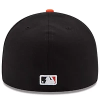 MLB Black/Orange Baltimore Orioles Road Authentic Collection On-Field 59FIFTY Fitted Hat