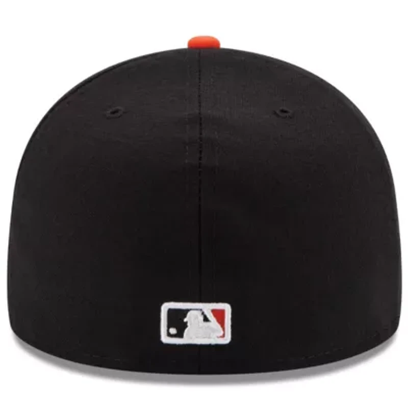MLB White/Orange Baltimore Orioles Home Authentic Collection On-Field 59FIFTY Fitted Hat