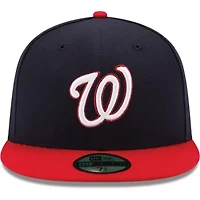 MLB Navy/Red Washington Nationals Alternate Authentic Collection On-Field 59FIFTY Fitted Hat