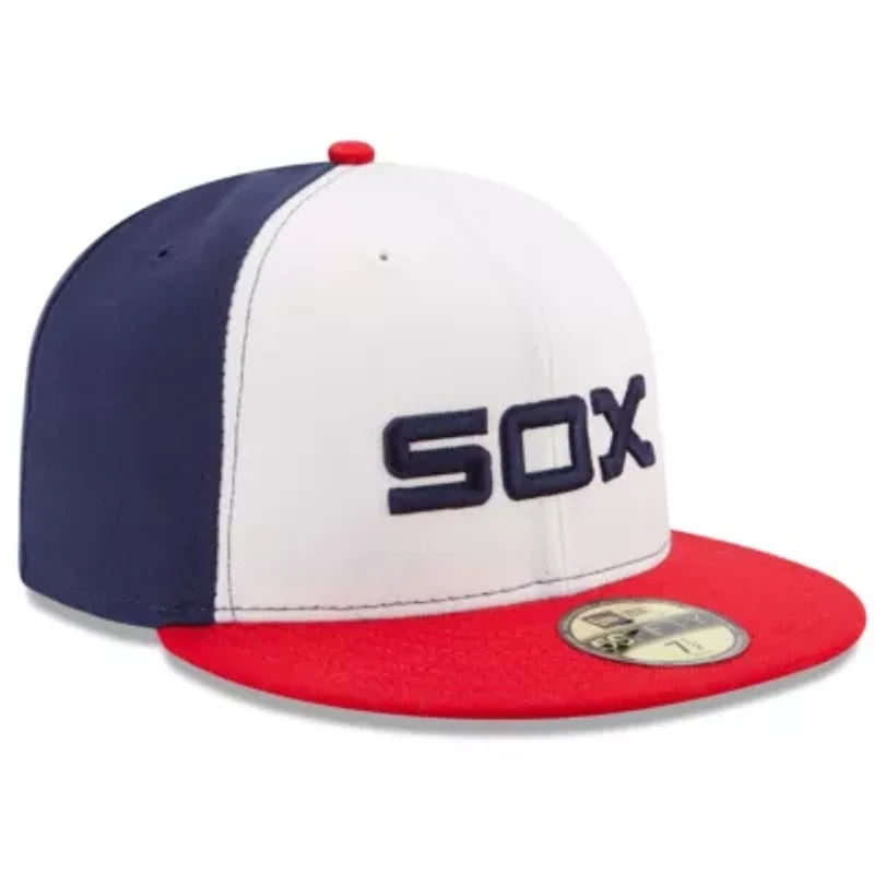 Chicago White Sox MLB White/Red Authentic Collection On-Field 59FIFTY Fitted Hat