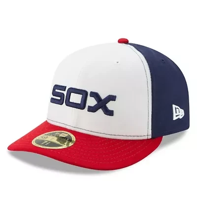 Chicago White Sox MLB White/Red Alternate Authentic Collection On-Field Low 59FIFTY Fitted Hat