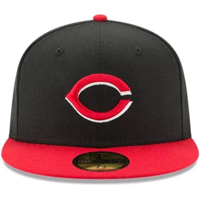 MLB Red/Black Cincinnati Reds Road Authentic Collection On-Field 59FIFTY Fitted Hat
