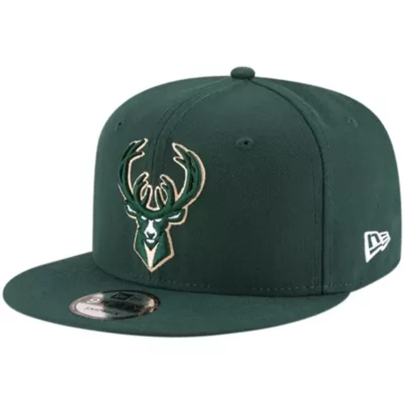 NBA Hunter Milwaukee Bucks Official Team Color 9FIFTY Snapback Hat
