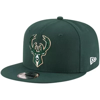 NBA Hunter Milwaukee Bucks Official Team Color 9FIFTY Snapback Hat