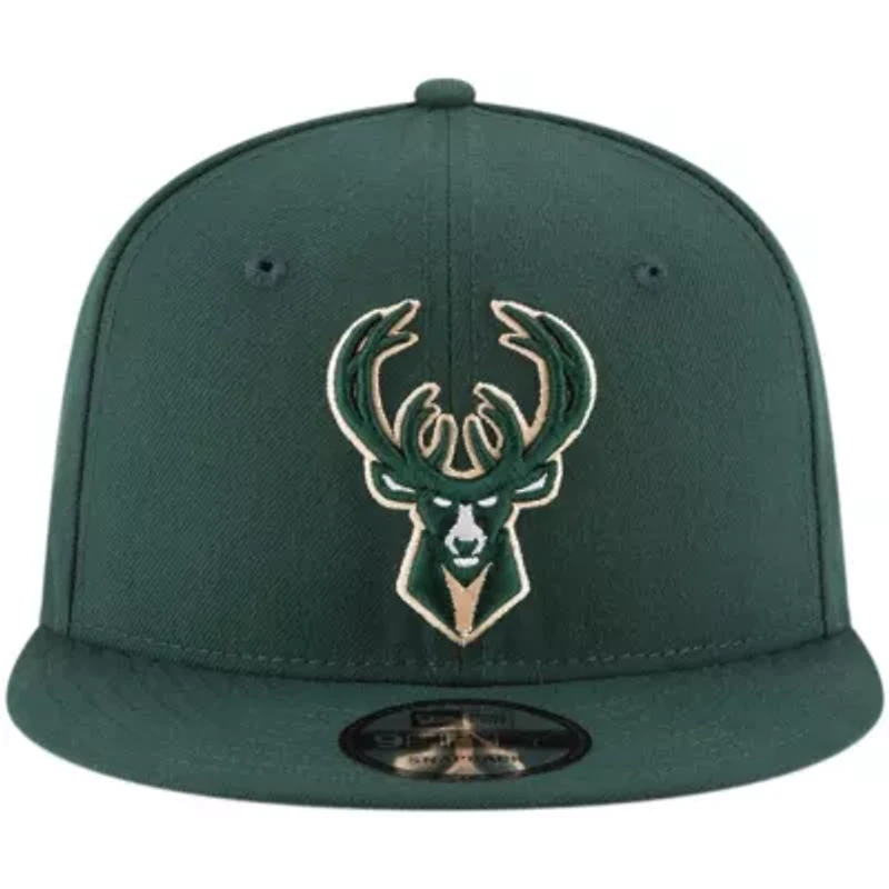 NBA Hunter Milwaukee Bucks Official Team Color 9FIFTY Snapback Hat