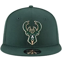 NBA Hunter Milwaukee Bucks Official Team Color 9FIFTY Snapback Hat