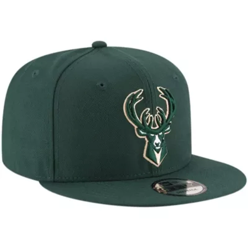 NBA Hunter Milwaukee Bucks Official Team Color 9FIFTY Snapback Hat