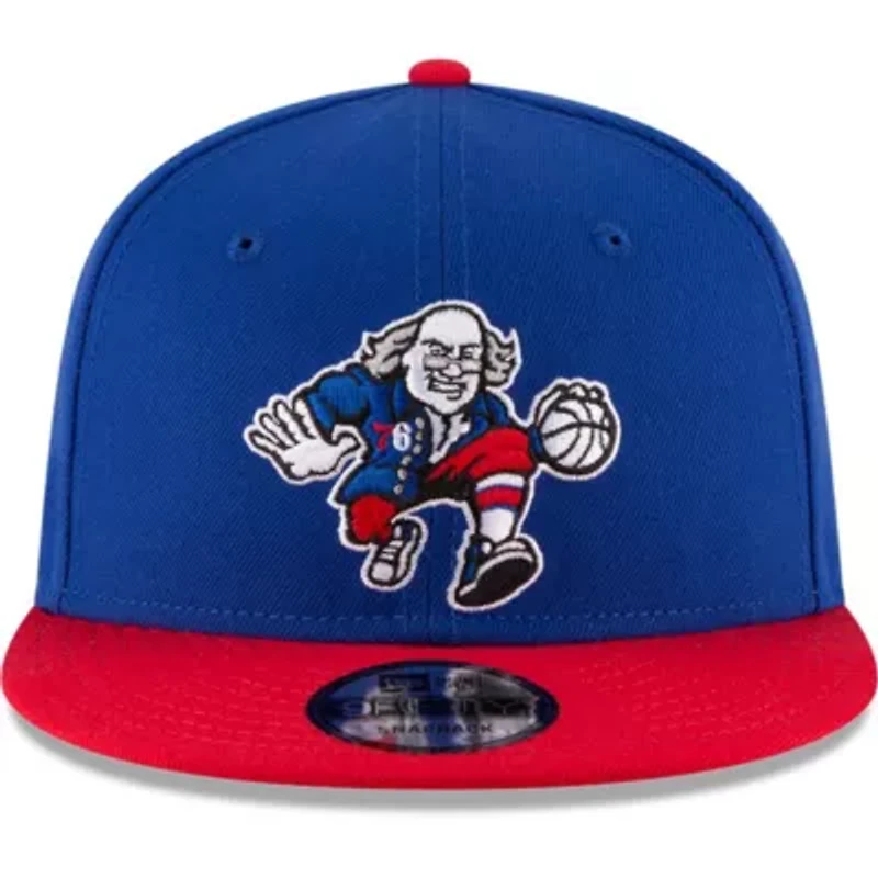 NBA Royal/Red Philadelphia 76ers 2-Tone 9FIFTY Adjustable Snapback Hat