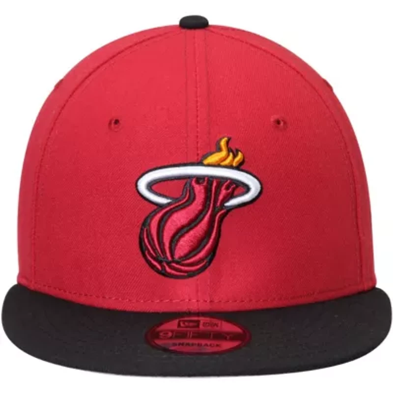 NBA Red/Black Miami Heat 2-Tone 9FIFTY Adjustable Snapback Hat