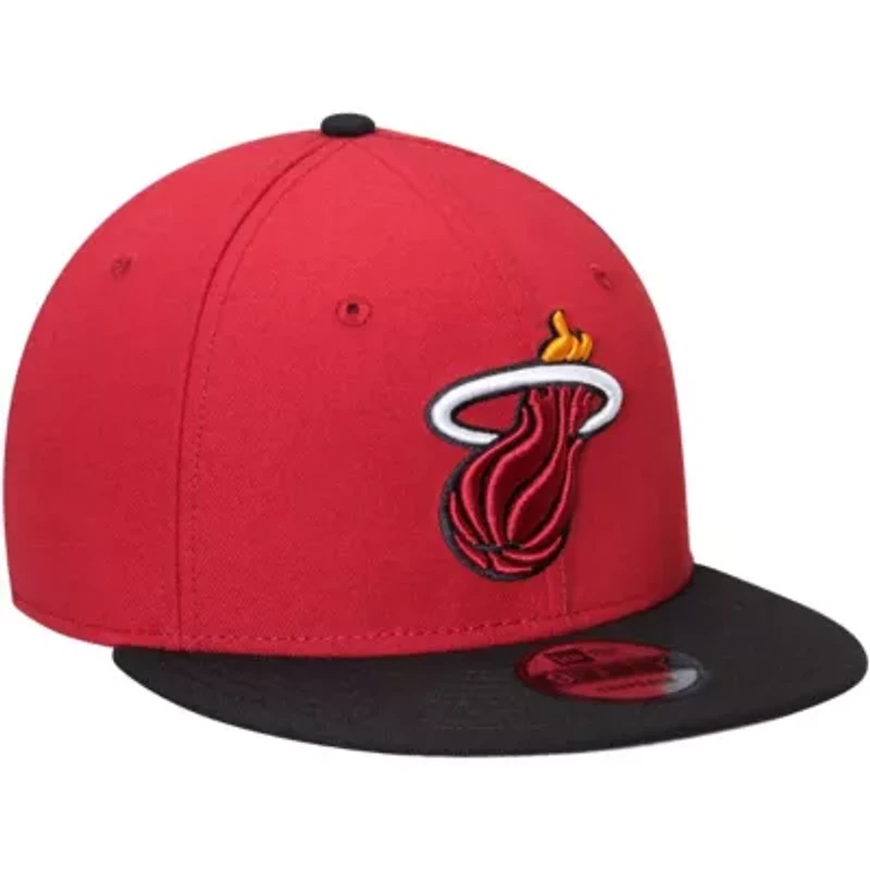 NBA Red/Black Miami Heat 2-Tone 9FIFTY Adjustable Snapback Hat