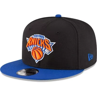 NBA Black/Blue New York Knicks 2-Tone 9FIFTY Adjustable Snapback Hat