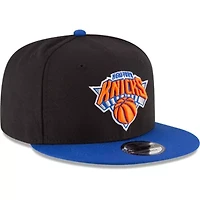 NBA Black/Blue New York Knicks 2-Tone 9FIFTY Adjustable Snapback Hat