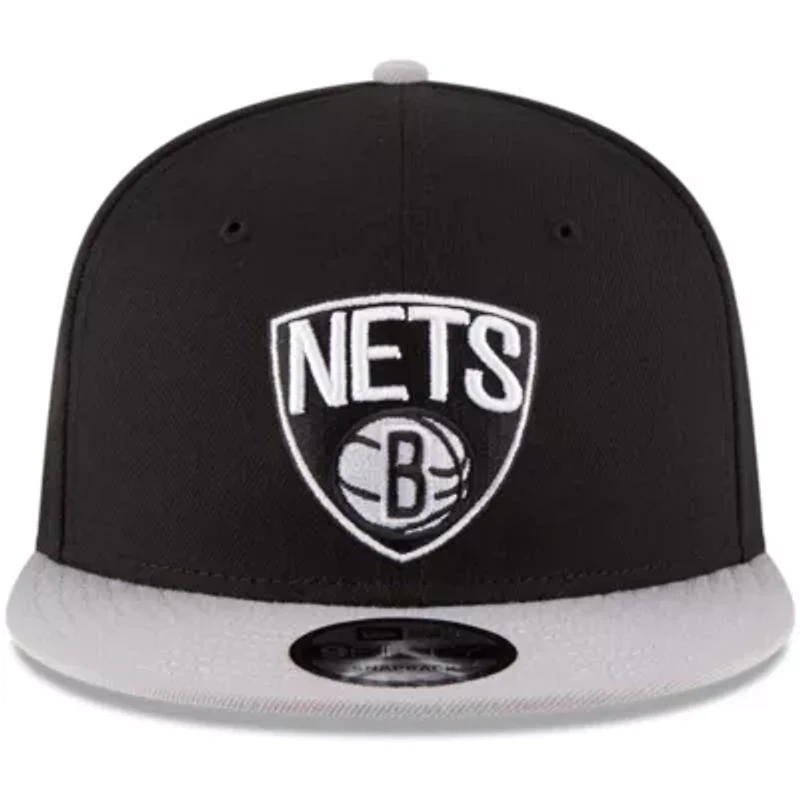 NBA Black/Gray Brooklyn Nets 2-Tone 9FIFTY Adjustable Snapback Hat