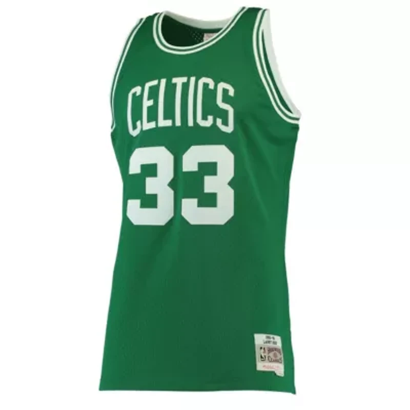 NBA Larry Bird Kelly Boston Celtics Hardwood Classics Swingman Jersey