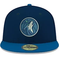 NBA Minnesota Timberwolves Official Team Color 2Tone 59FIFTY Fitted Hat
