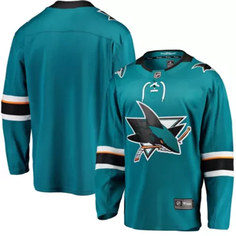 NHL Fanatics San Jose Sharks Breakaway Home Jersey
