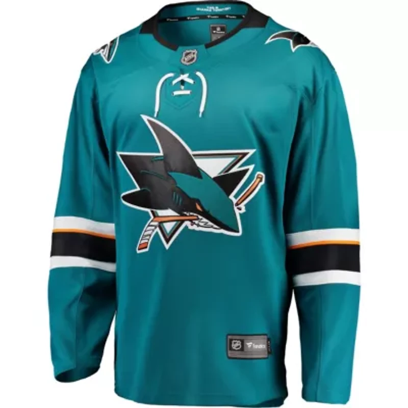 NHL Fanatics San Jose Sharks Breakaway Home Jersey
