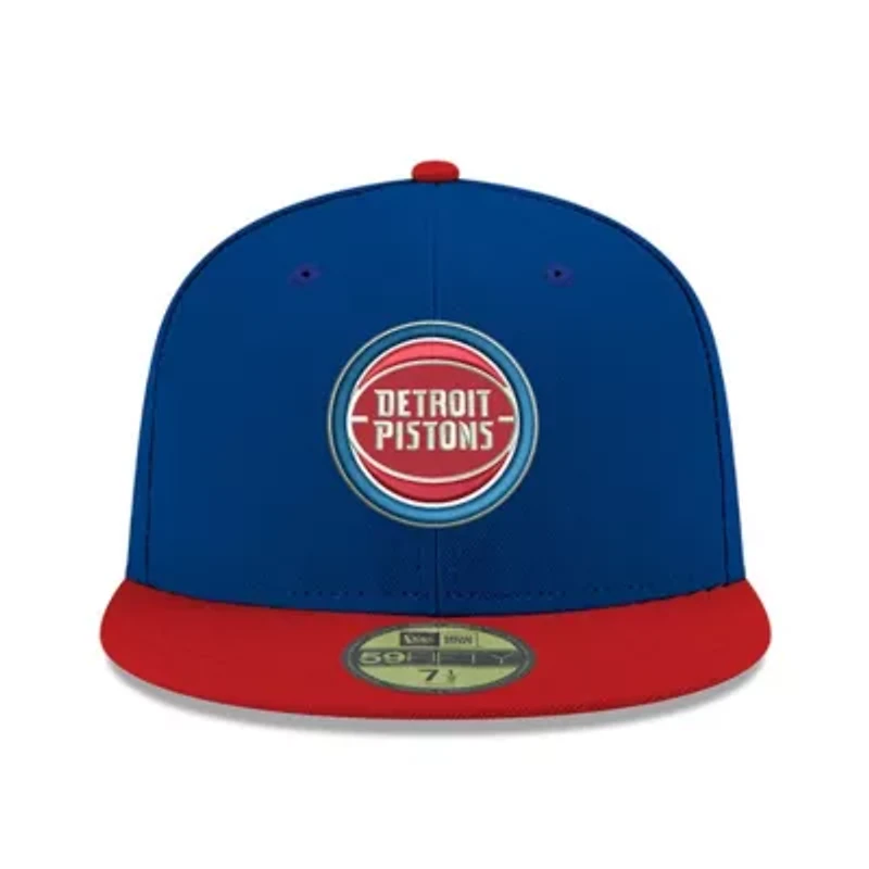 NBA Detroit Pistons Official Team Color 2Tone 59FIFTY Fitted Hat