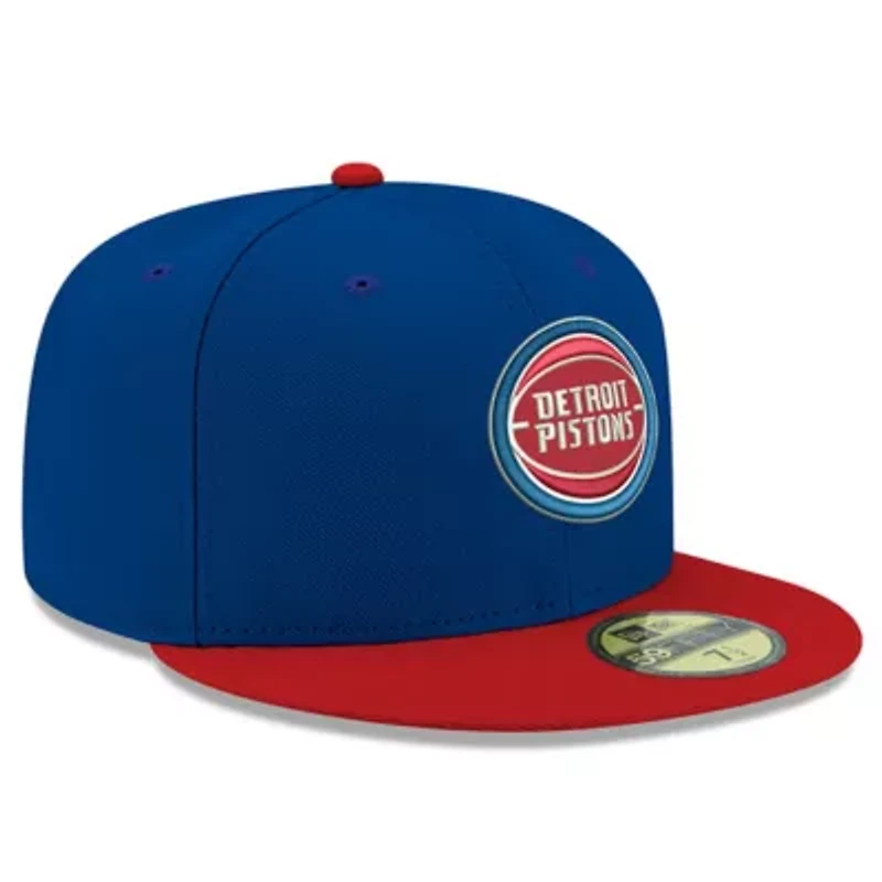 NBA Detroit Pistons Official Team Color 2Tone 59FIFTY Fitted Hat