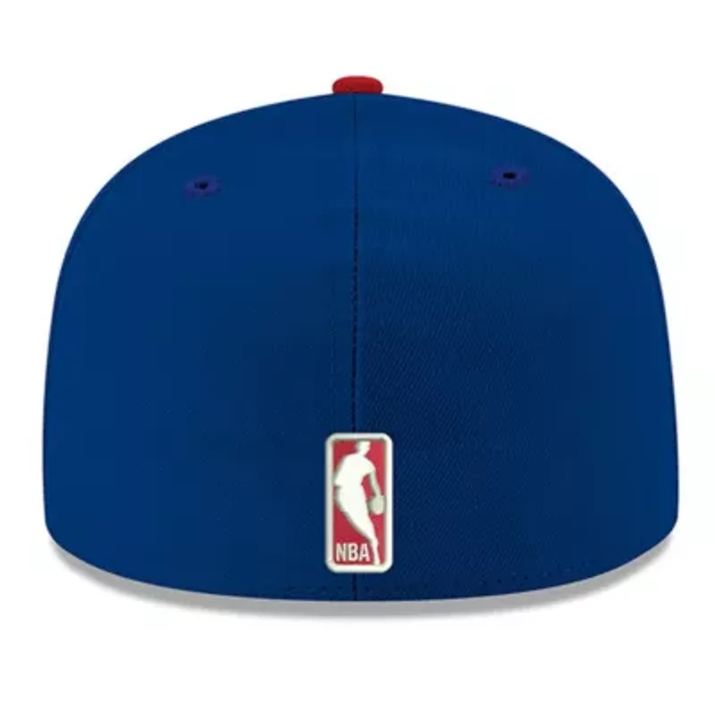 NBA Detroit Pistons Official Team Color 2Tone 59FIFTY Fitted Hat