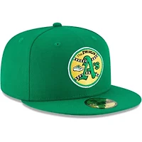 Oakland Athletics MLB Cooperstown Collection Wool 59FIFTY Fitted Hat
